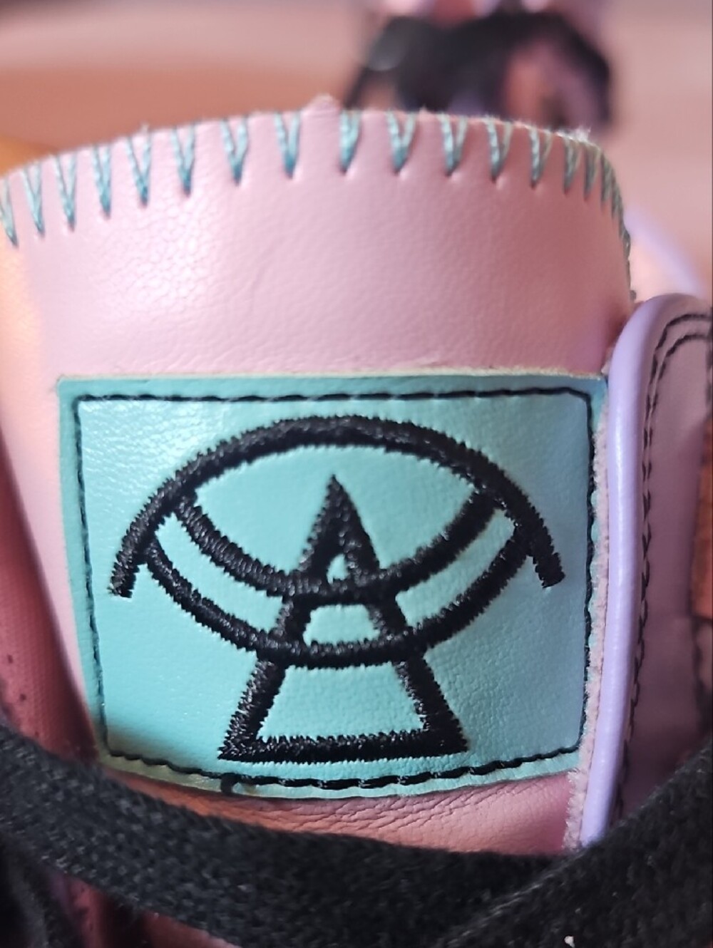 Lavender High-Top Sneakers with Mint Toe and Pink Accents - STRANGE CVLT - Picture 2 of 14